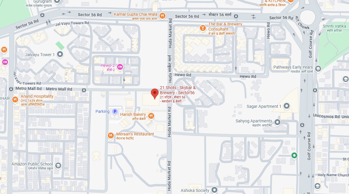 21 Shots Sector 56 location map