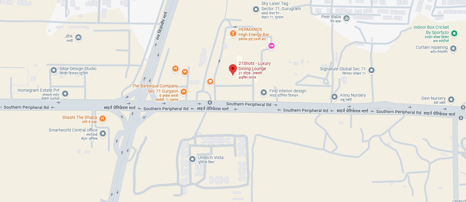 21 Shots location map